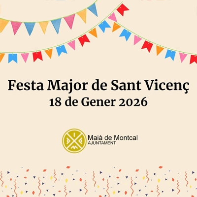 Festa Major de Sant Vicenç de Maià de Montcal, 2026