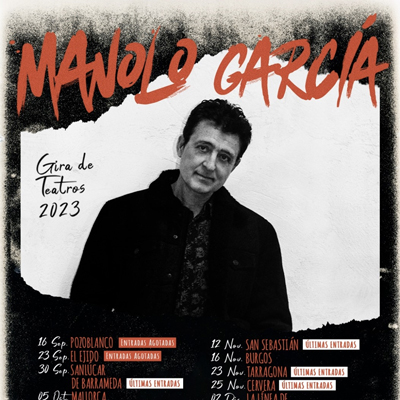 Concert de Manolo Garcia, Gira Teatros 2023