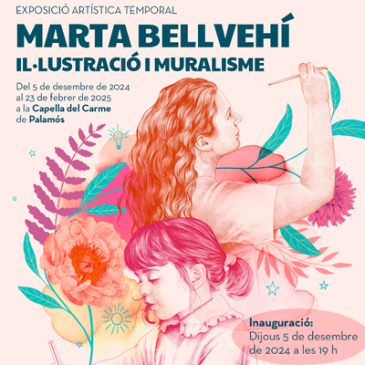 Exposició 'Marta Bellvehí: il·lustració i muralisme', palamós, 2024