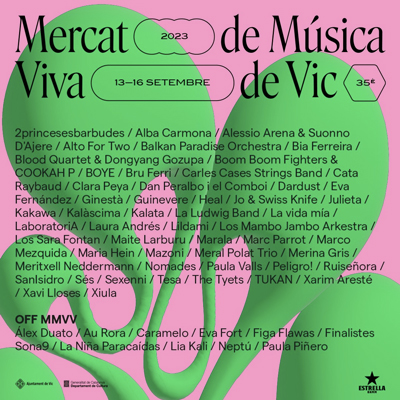 35è Mercat de Música Viva de Vic, 2023