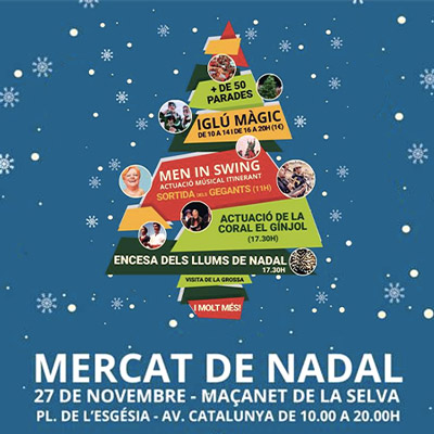 Mercat de Nadal a Maçanet de la Selva, 2021