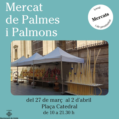 Mercat de Palmes i Palmons a Lleida, 2023