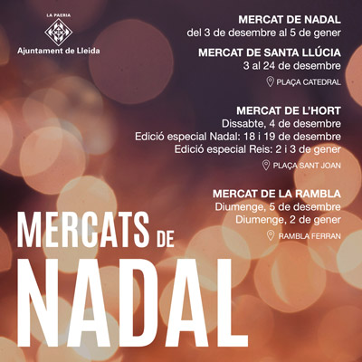 Mercats de Nadal a Lleida, 2021