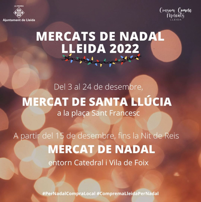 Mercats de Nadal a Lleida, 2022