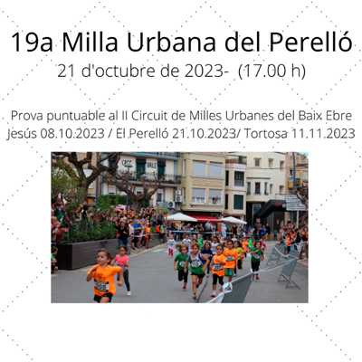 19a Milla Urbana - El Perelló 2023