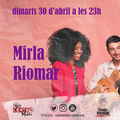 Mirla Riomar al Bar Centro, Maldà, 2024