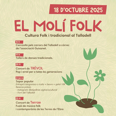 El Molí Folk, El Talladell, Tàrrega, 2025