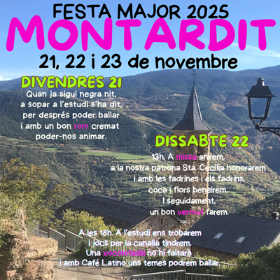 Festa Major de Montardit, Sort, 2025