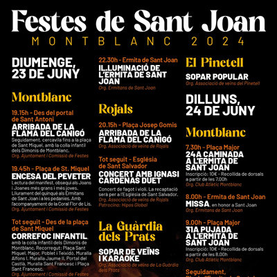 Revetlles de Sant Joan a Montblanc, 2024