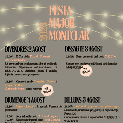 Festa Major de Montclar