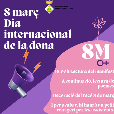 8M, Dia Internacional de les Dones a Montoliu de Lleida, 2024