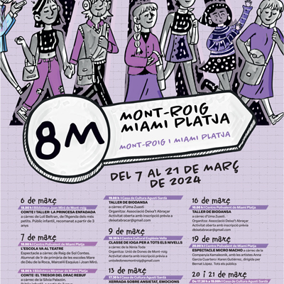 8M, Dia Internacional de les Dones a Mont-roig del Camp i Miami Platja, 2024