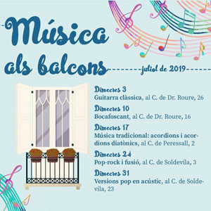 Cicle de concerts Música als Balcons a Tremp, 2019