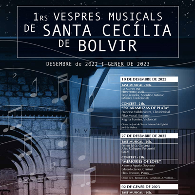 Vespres Musicals de Santa Cecília a Bolvir, 2022