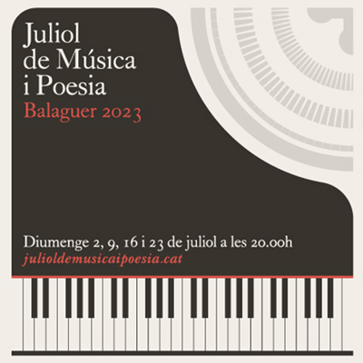 12è Juliol de Música i Poesia, Balaguer, 2023