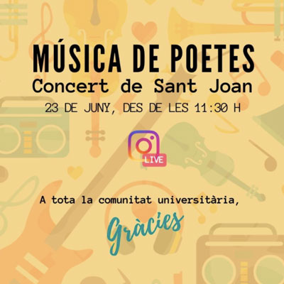 Concert en streaming 'Música de poetes'