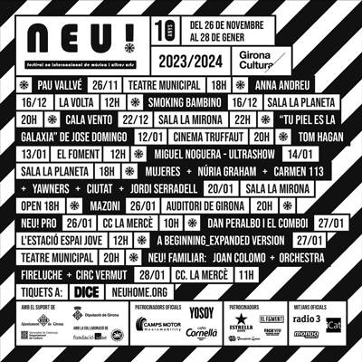10è Festival Neu!, Girona, 2023