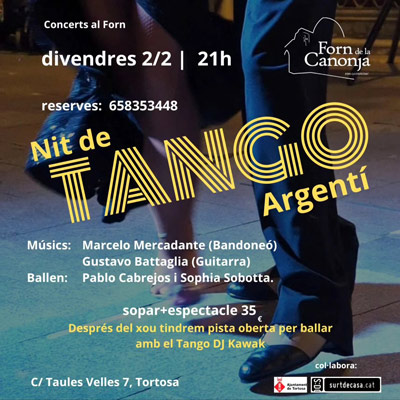 Nit de tango argentí al Forn de la Canonja, 2024