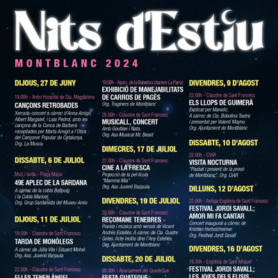 Nits d'Estiu a Montblanc, 2024