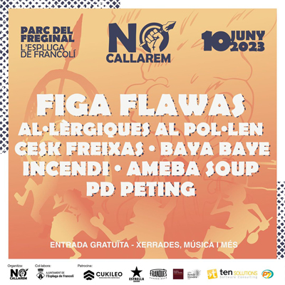 Festival No Callarem, L'Espluga de Francolí, 2023