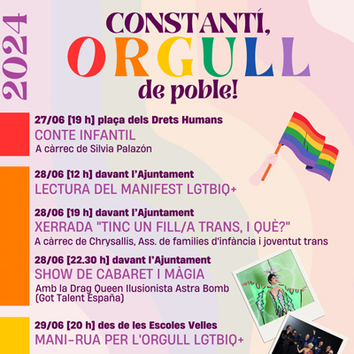 Setmana de l'Orgull LGTBIQ+ a Constantí, 2024