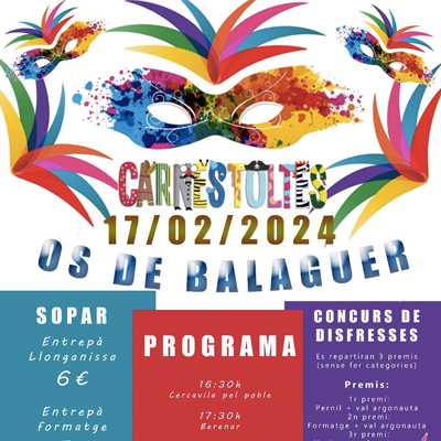 Carnaval d'Os de Balaguer, 2024