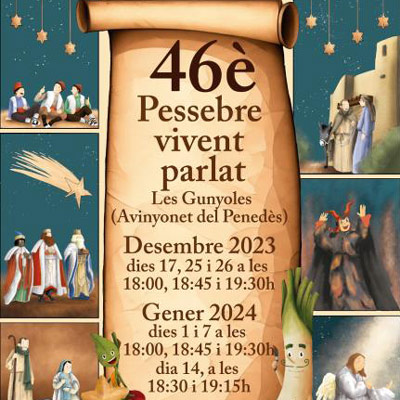 46è Pessebre vivent parlat de les Gunyoles, Avinyonet del Penedès, 2023