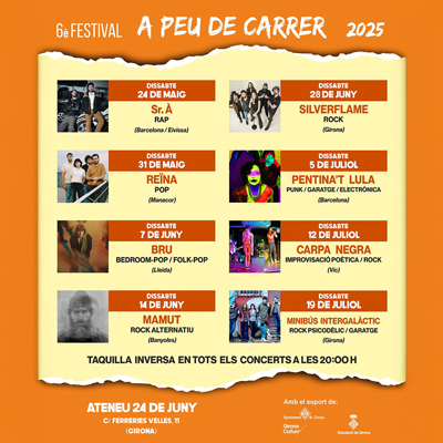 Festival A Peu de Carrer, Ateneu 24 de Juny, Girona, 2025