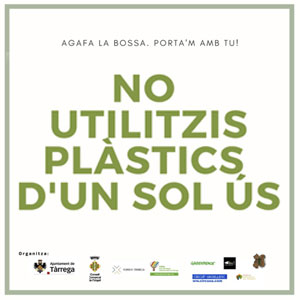 Jornades per la reducció de plàstics d'un sol ús a Tàrrega, 2019
