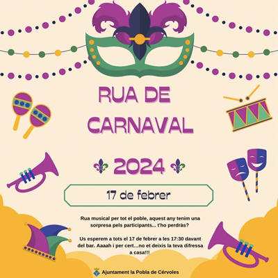 Carnaval de La Pobla de Cérvoles, 2024