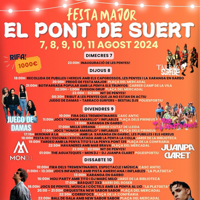 Festa Major del Pont de Suert, 2024