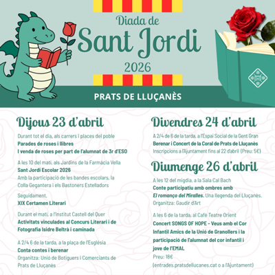 Sant Jordi a Prats de Lluçanès, 2026