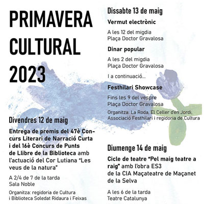 Primavera Cultural a Sant Hilari Sacalm, 2023