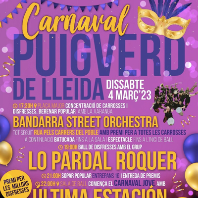 Carnaval de Puigverd de Lleida, 2023