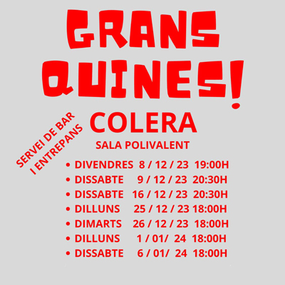 Quines - Colera 2023