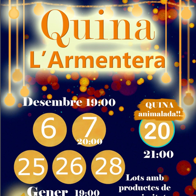 Quines - l'Armentera 2025