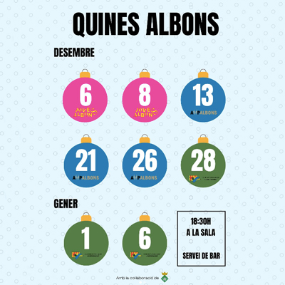 Quines d'Albons, 2025