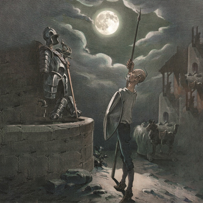 Il·lustració d''El Quixot', de Miquel de Cervantes