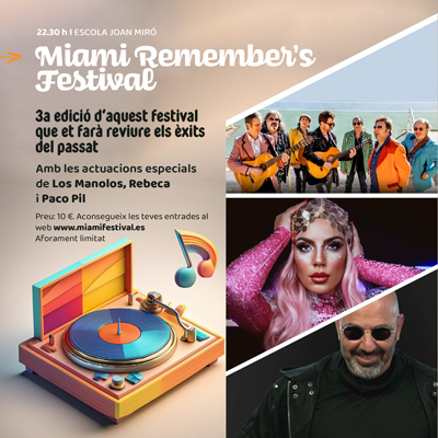 Miami Remember’s Festival, Mont-roig del Camp, 2024