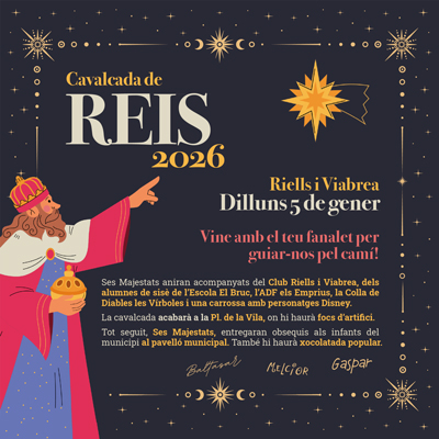 Cavalcada de Reis a Riells i Viabrea, 2026