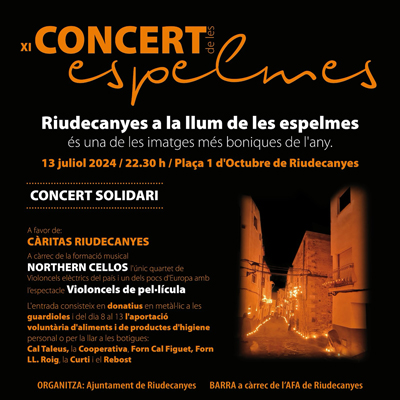 XIè Concert de les Espelmes, Riudecanyes, 2024