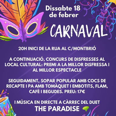 Carnaval de Rocafort de Queralt, 2023