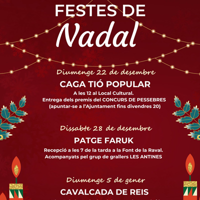 Festes de Nadal de Rocafort de Queralt, 2024