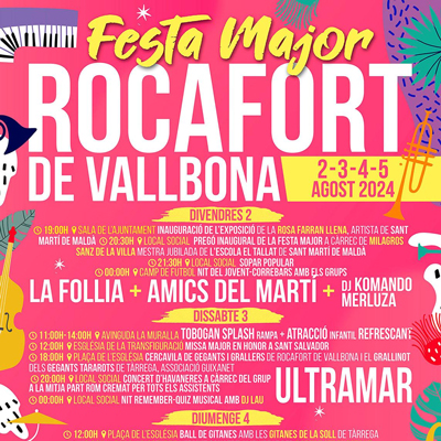 Festa Major de Rocafort de Vallbona, Sant Martí de Riucorb, 2024