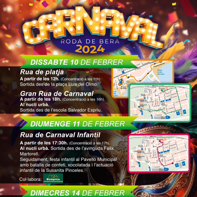 Carnaval a Roda de Berà, 2024