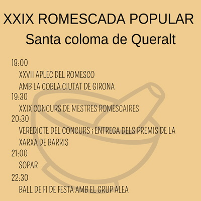 Romescada Popular de Santa Coloma de Queralt, 2022