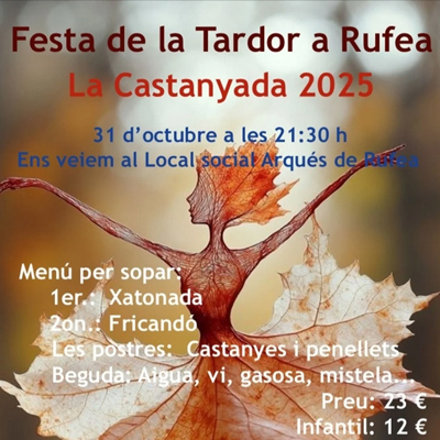 Festa de la Tardor a Rufea, Castanyada, lleida, 2025