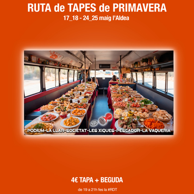 Ruta de Tapes de Primavera - L'Aldea 2024