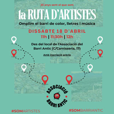 Ruta d'Artistes al Barri Antic de Valls, Associació del Barri Antic, Valls, 2026