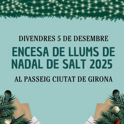 Encesa dels Llums de Nadal a Salt, 2025